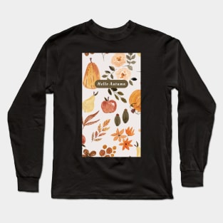 Autumn's Embrace: An Artistic Symphony of Colors Long Sleeve T-Shirt